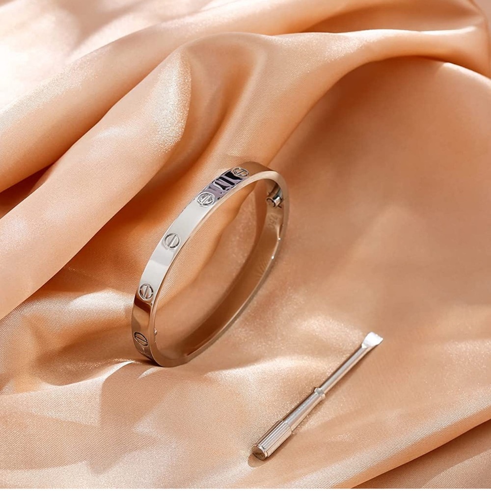 Generic Screw Bracelet with Screwdriver in Silver